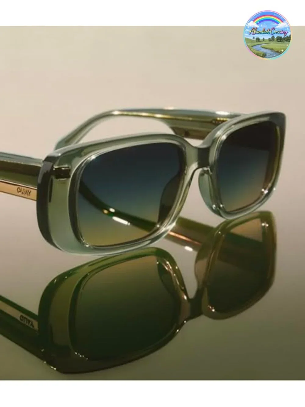 Oversized Rectangle Sunglasses UV Protected